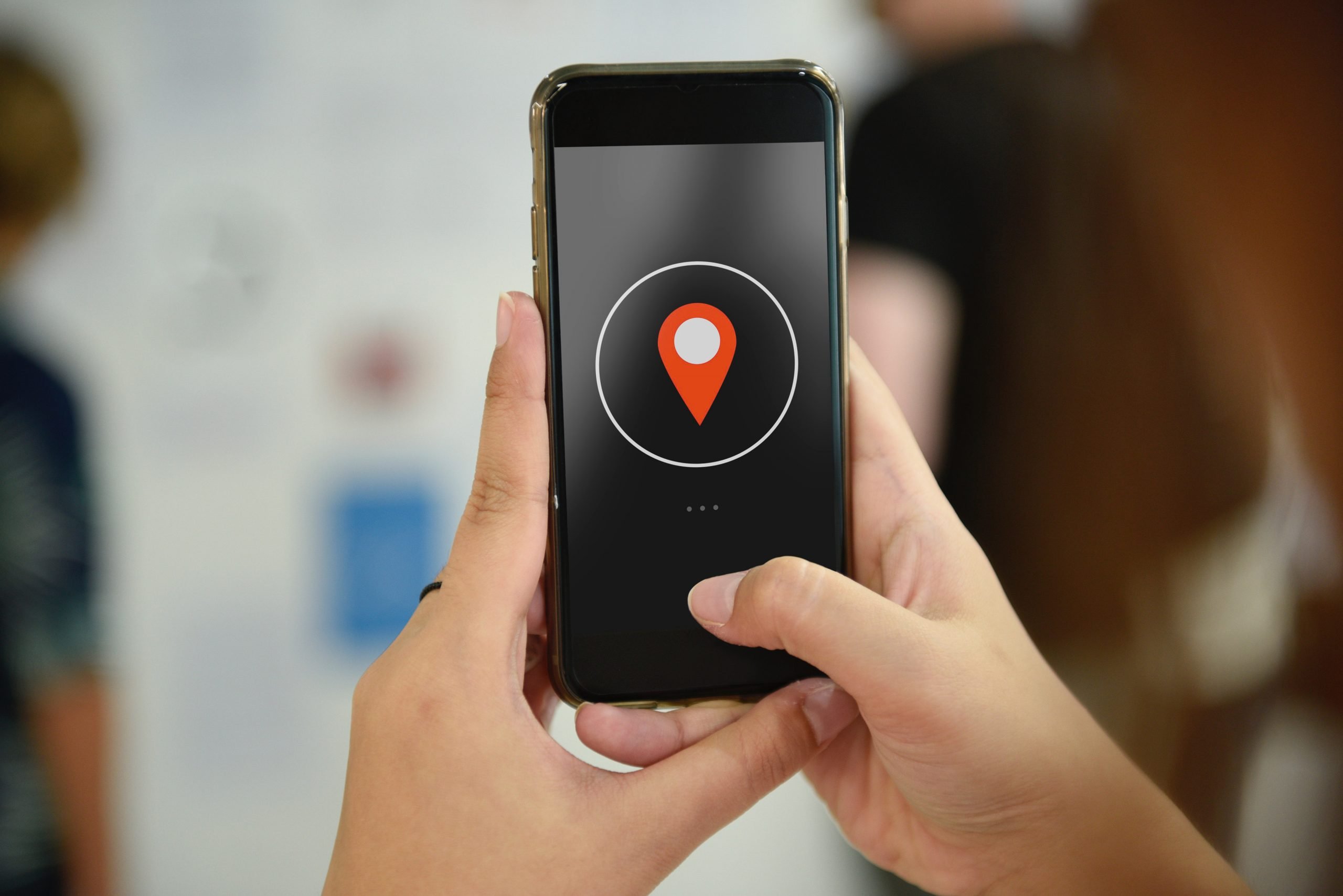 Phone phone map pinpoint